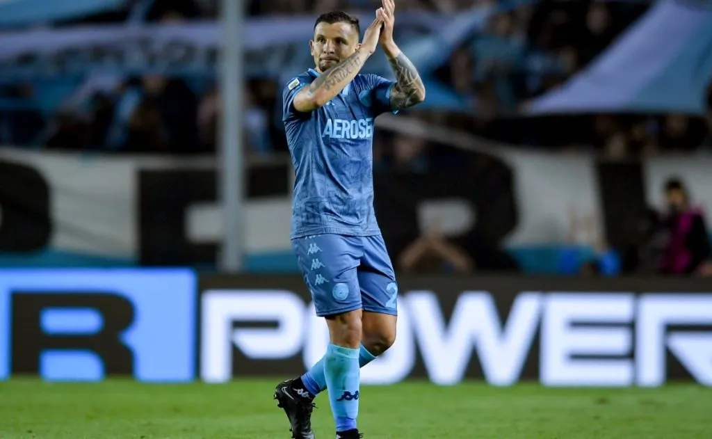 Emiliano Vecchio durante su etapa en Racing.