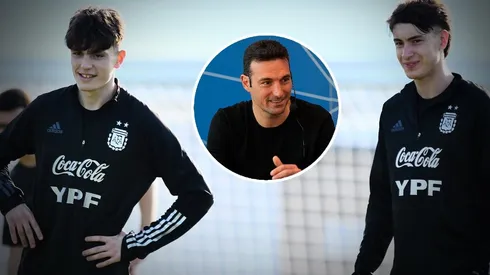 Scaloni y un guiño para Garnacho.