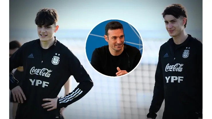 Scaloni y un guiño para Garnacho.