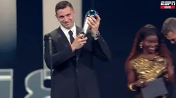 Emiliano Martínez, ganador del "The Best".