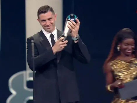 ¿Qué festejo hizo el "Dibu" Martínez tras ganar el Premio The Best 2023?