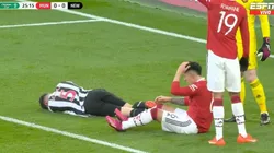 VIDEO | ¡Dejó la vida! El tremendo golpe que recibió Lisandro Martínez en la Copa de la Liga