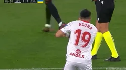 Marcos Acuña no reaccionó muy bien.