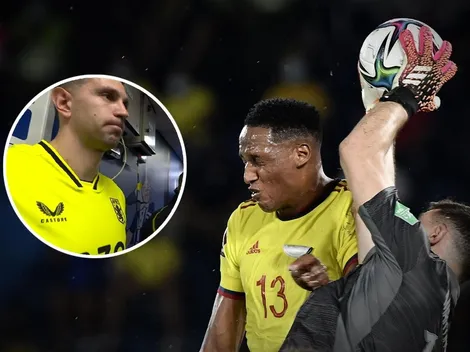 VIDEO | ¿Qué se dijeron? Así fue el reencuentro de Dibu Martínez con Yerry Mina