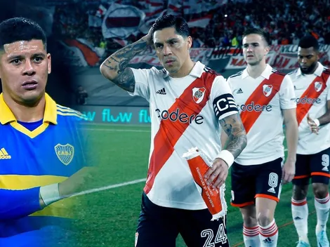 A horas de la semi del Trofeo de Campeones, Marcos Rojo le dedicó una historia a un referente de River