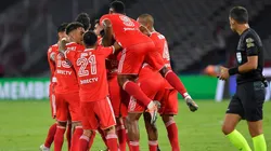 El festejo de los jugadores de River.