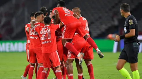 El festejo de los jugadores de River.