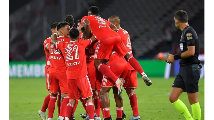 El festejo de los jugadores de River.