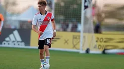 Franco Mastantuono en las inferiores de River.