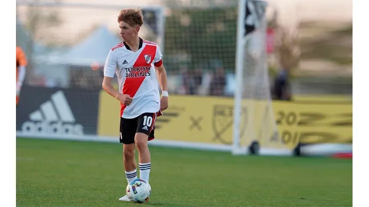Franco Mastantuono en las inferiores de River.