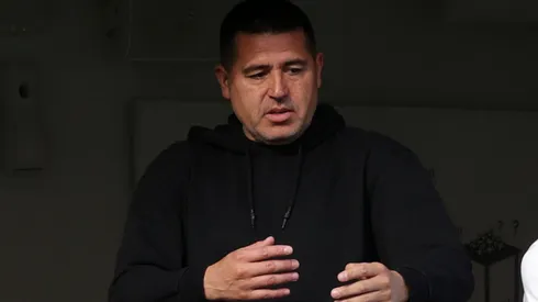 Juan Román Riquelme, presidente de Boca, sin poder ar