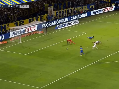 VIDEO | La hizo toda Langoni pero Merentiel capturó el rebote y marcó su primer gol en Boca
