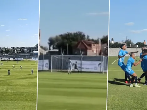 VIDEO | Golazo sacando del medio y de mitad de cancha en el ascenso argentino