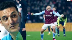 Lionel Scaloni sigue de cerca a Buendía.