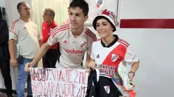 Nacho Fernández junto al pequeño Vito.