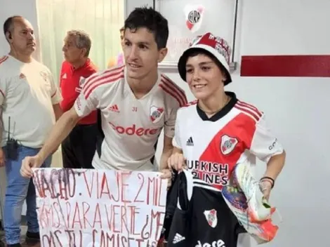 VIDEO | Nacho Fernández y un gesto hermoso con un hincha que recorrió el país para verlo