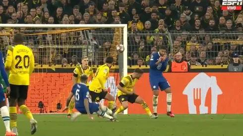 El zapatazo de Enzo Fernández.