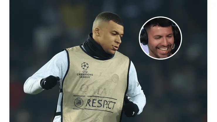 La picante burla del Kun Agüero a Mbappé en plena transmisión en vivo del PSG-Bayern