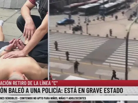 VIDEO: Mujer policía es baleada en Retiro y es trasladada al Hospital Churruca