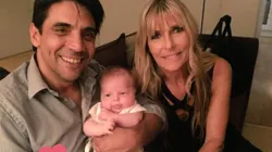 Virginia Erizalde junto a su familia