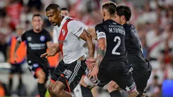 Rondón durante el partido contra Argentinos.