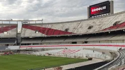 Así está el Estadio Monumental de River.