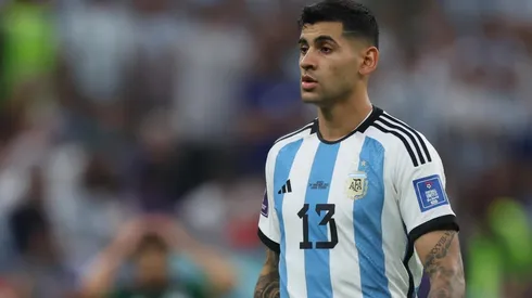 Cristian Romero en el Mundial de Qatar 2022.