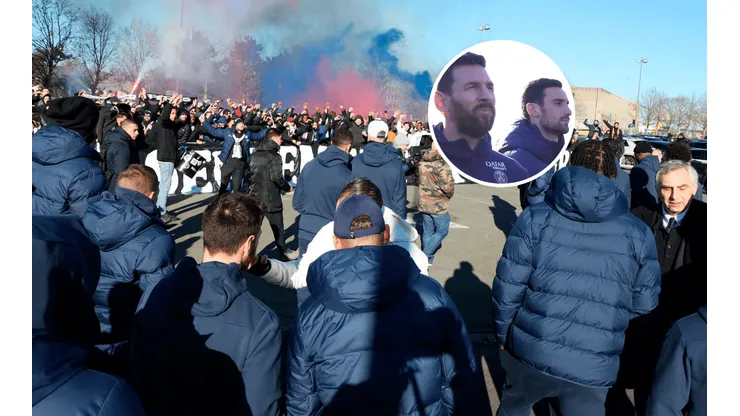 VIDEO | Los hinchas del PSG dedicaron una intimidante bandera a los jugadores y así reaccionó Messi