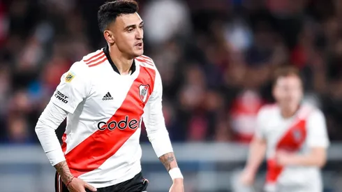 Matías Suárez durante un partido de River.