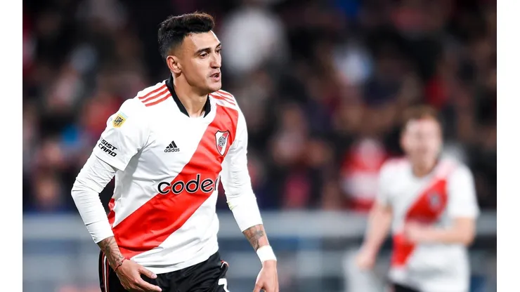 Matías Suárez durante un partido de River.