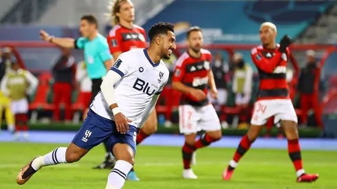 Salem Al-Dawsari festejando uno de sus goles.