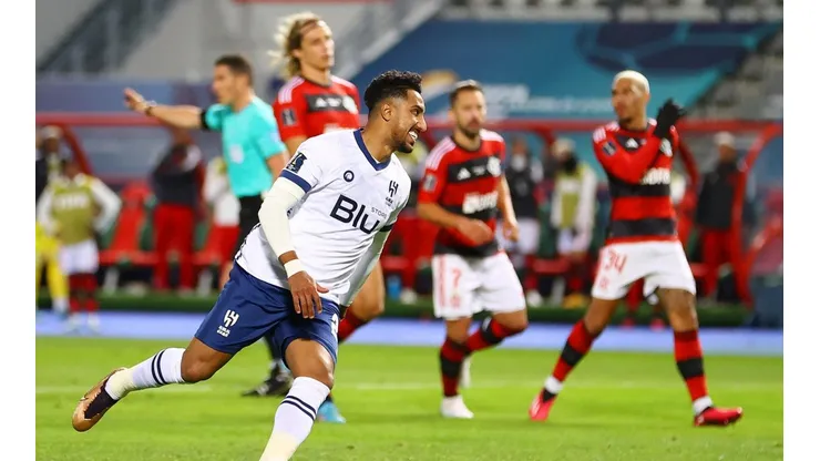 Salem Al-Dawsari festejando uno de sus goles.