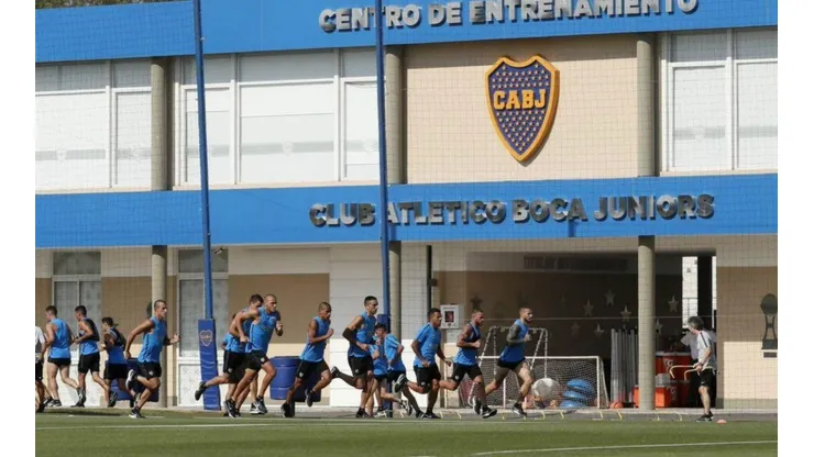 Los dos jugadores de Boca que entrenaron diferenciados.