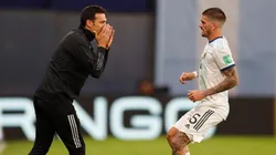 "¿Fue un milagro?": el insólito diálogo entre De Paul y Scaloni.