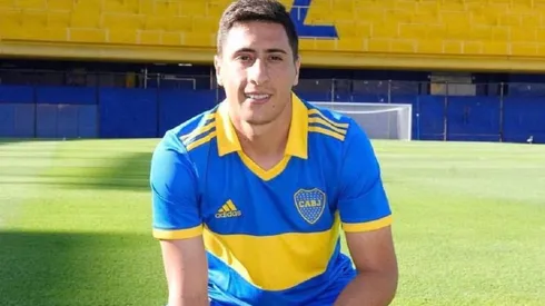 Miguel Merentiel con los colores de Boca.