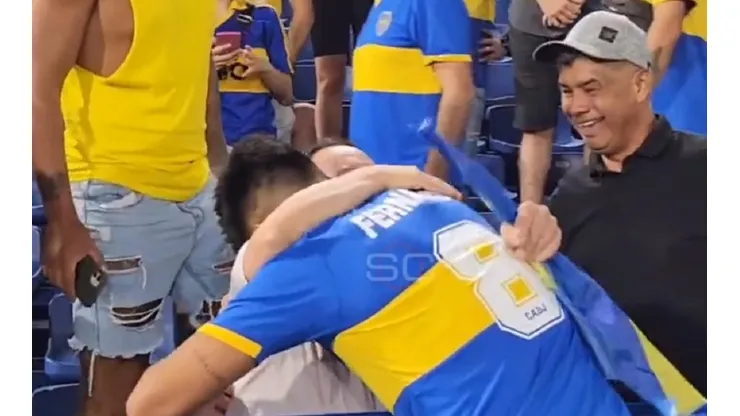 VIDEO | El conmovedor gesto de Pol Fernández con un hincha de Boca