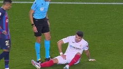 El momento de la lesión de Marcos Acuña.