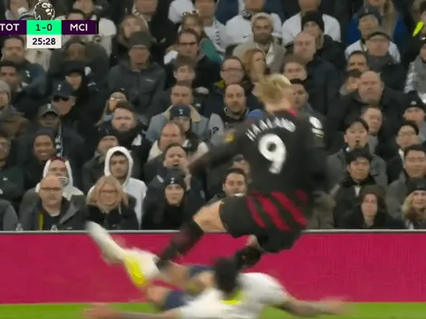 VIDEO | ¡Revolcó a Haaland! La patada criminal de Cuti Romero a la estrella del City