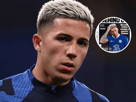 Feroz crítica de medios ingleses a Chelsea en el debut de Enzo Fernández: "105 millones de libras"