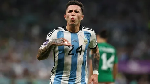 Enzo Fernández en la Selección Argentina.