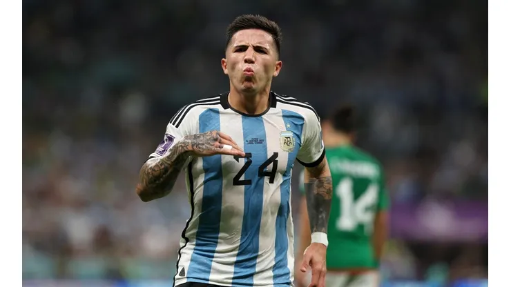 Enzo Fernández en la Selección Argentina.