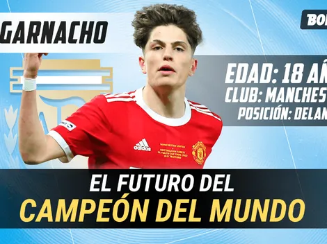 La ilusión argentina: Garnacho, el pibe que jugó con Messi y CR7 y está en boca del mundo entero