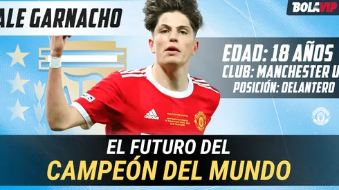 La ilusión argentina: Garnacho, el pibe que jugó con Messi y CR7 y está en boca del mundo entero