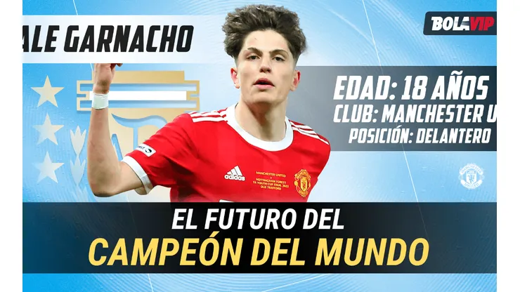 La ilusión argentina: Garnacho, el pibe que jugó con Messi y CR7 y está en boca del mundo entero