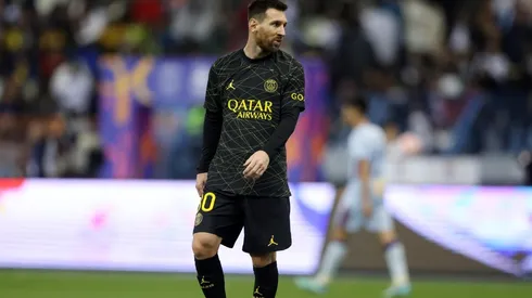 Lionel Messi con la camiseta de PSG.