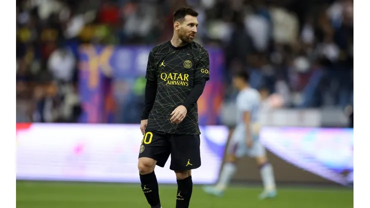 Lionel Messi con la camiseta de PSG.