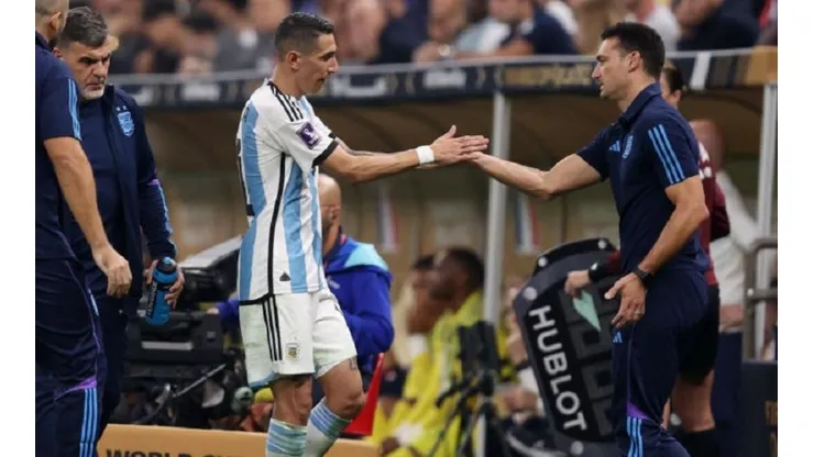 Di María reveló el diálogo que tuvo con Scaloni en plena final ante Francia: "Le pedí que me deje y me sacó"