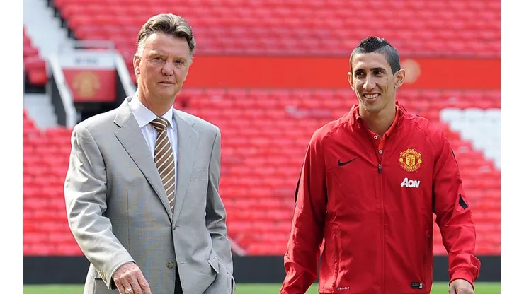 Van Gaal y Di María en Manchester United.