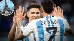 Julián Álvarez le dedicó un romántico posteo a su novia y De Paul no lo perdonó