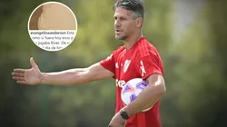 El sorpresivo posteo de Evangelina Anderson en la previa del debut oficial de Demichelis en River